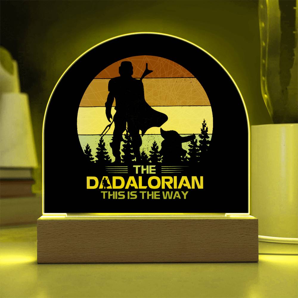 Father's Day│ Acrylic│ Gift│ Domed Acrylic Plaque│ Dadalorian│ Perzonalized - MyRoomyStuff