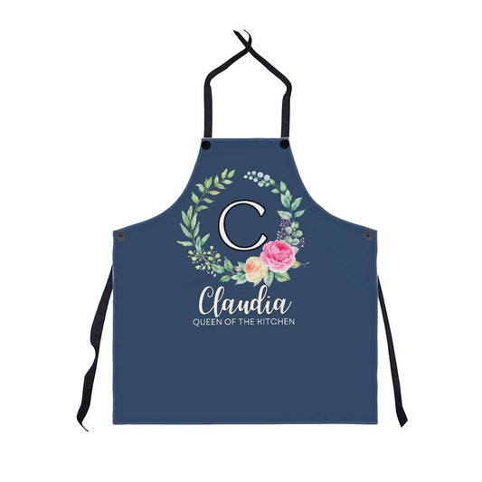 Personalized Linen Kitchen Apron│ Custom Cooking Apron│ Gift│ Queen of the Kitchen - MyRoomyStuff