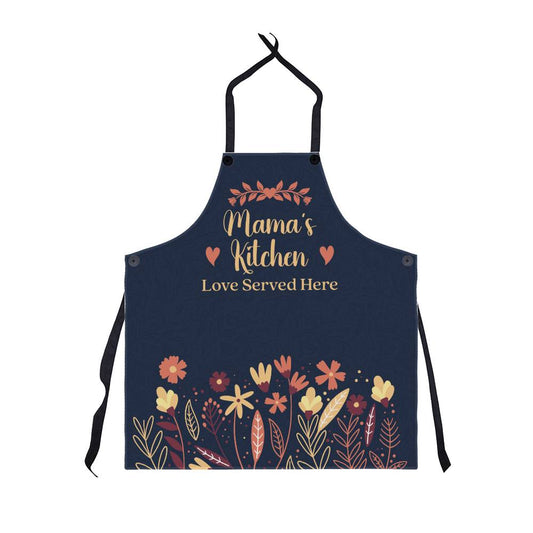 Personalized Linen Kitchen Apron│ Custom Cooking Apron│ Mama's Kitchen - MyRoomyStuff