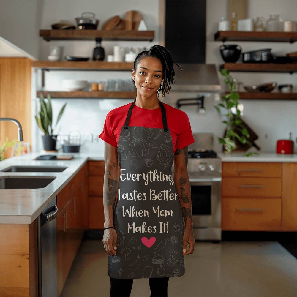 Personalized Linen Kitchen Apron│ Custom Cooking Apron│ Mom Makes it! - MyRoomyStuff