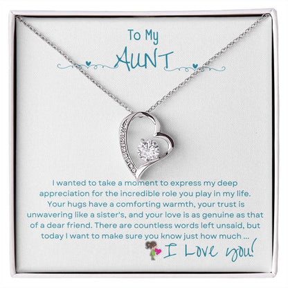 Mother's Day│ Forever Love Necklace│ Gift│ To my Aunt. - MyRoomyStuff