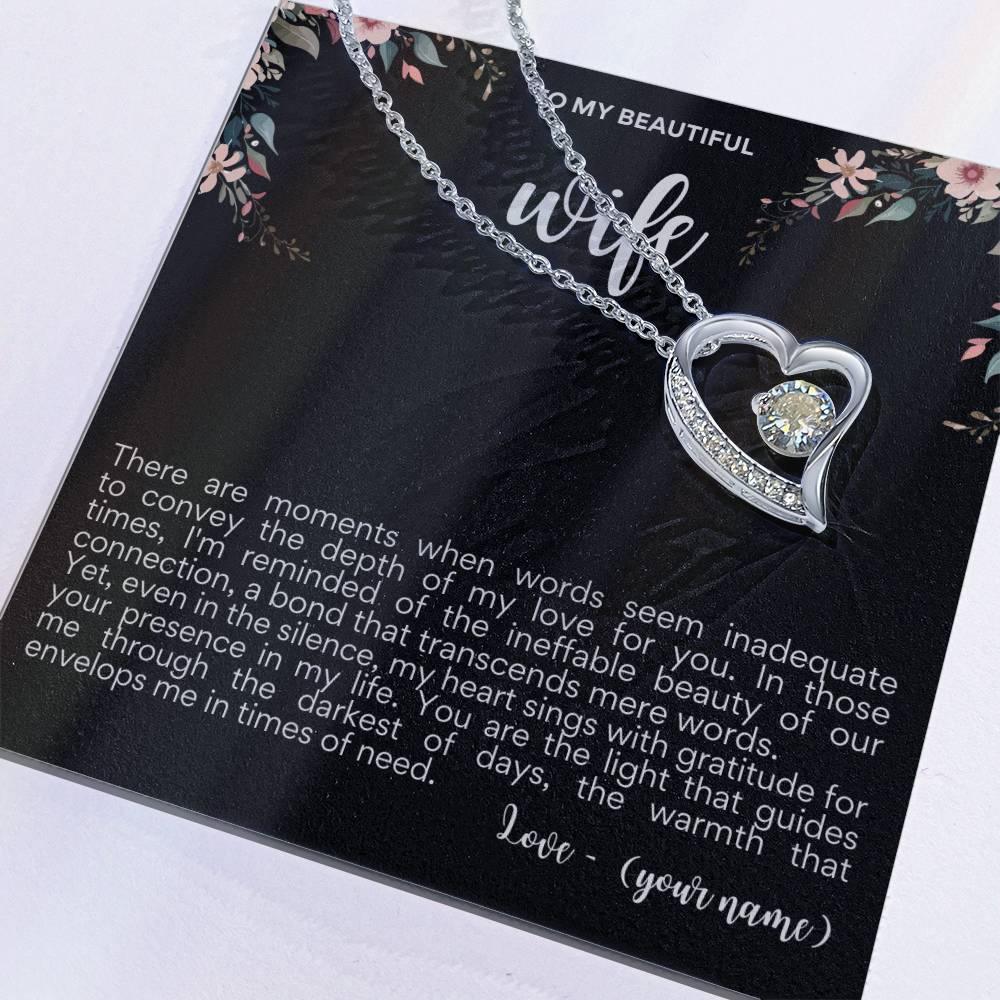 To my Beautiful Wife│ Mother's Day│ Necklace│ Gift. - MyRoomyStuff