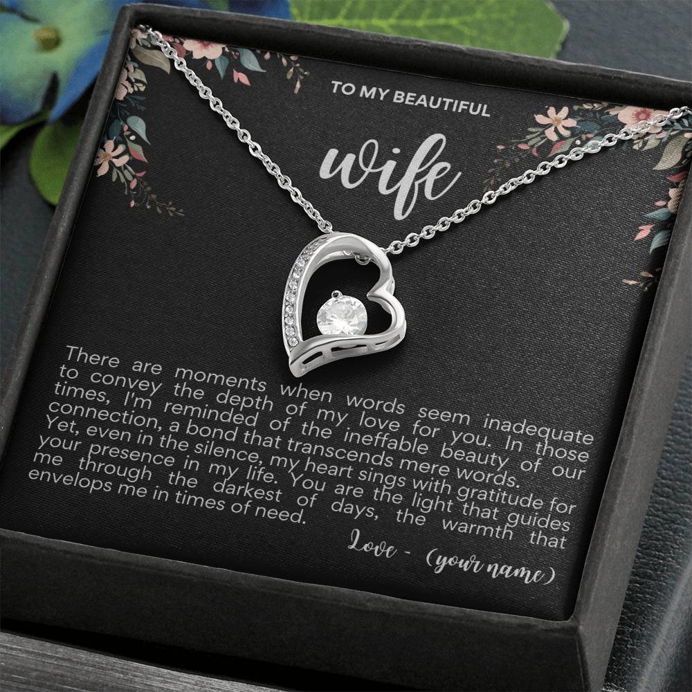 To my Beautiful Wife│ Mother's Day│ Necklace│ Gift. - MyRoomyStuff