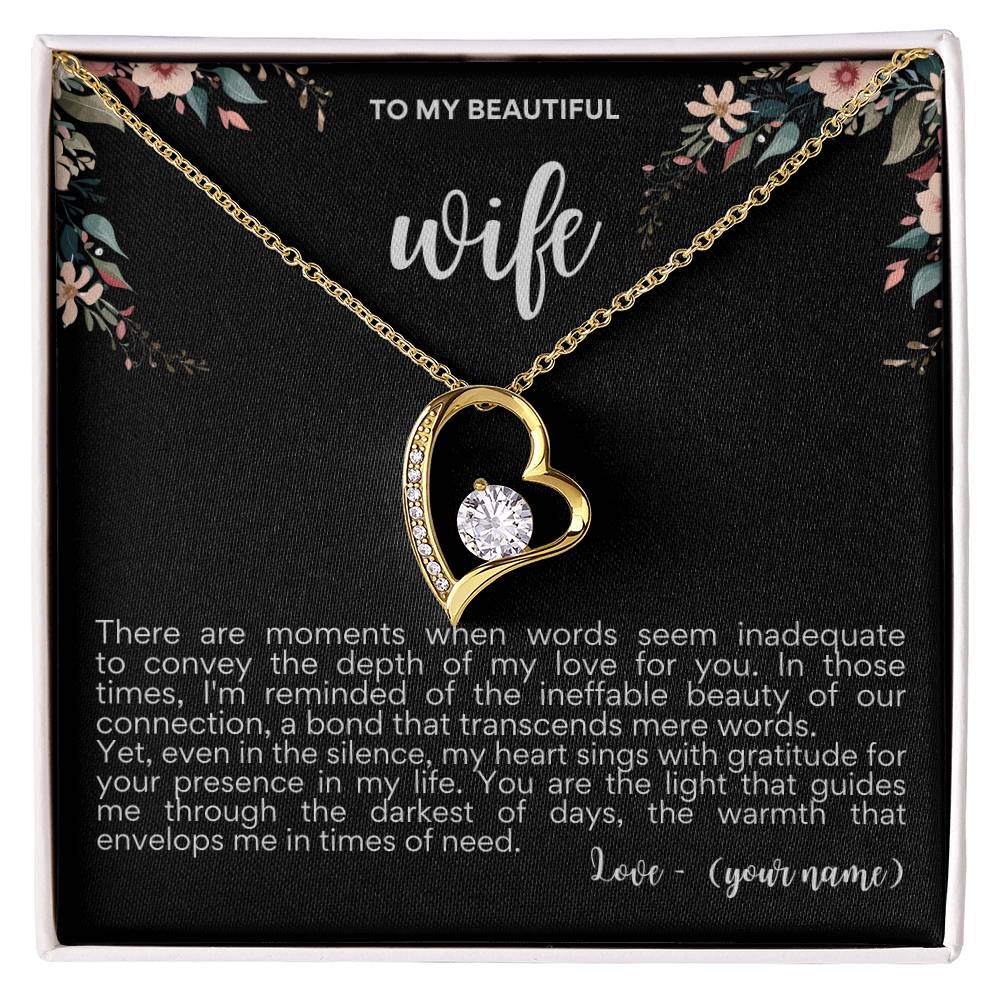 To my Beautiful Wife│ Mother's Day│ Necklace│ Gift. - MyRoomyStuff