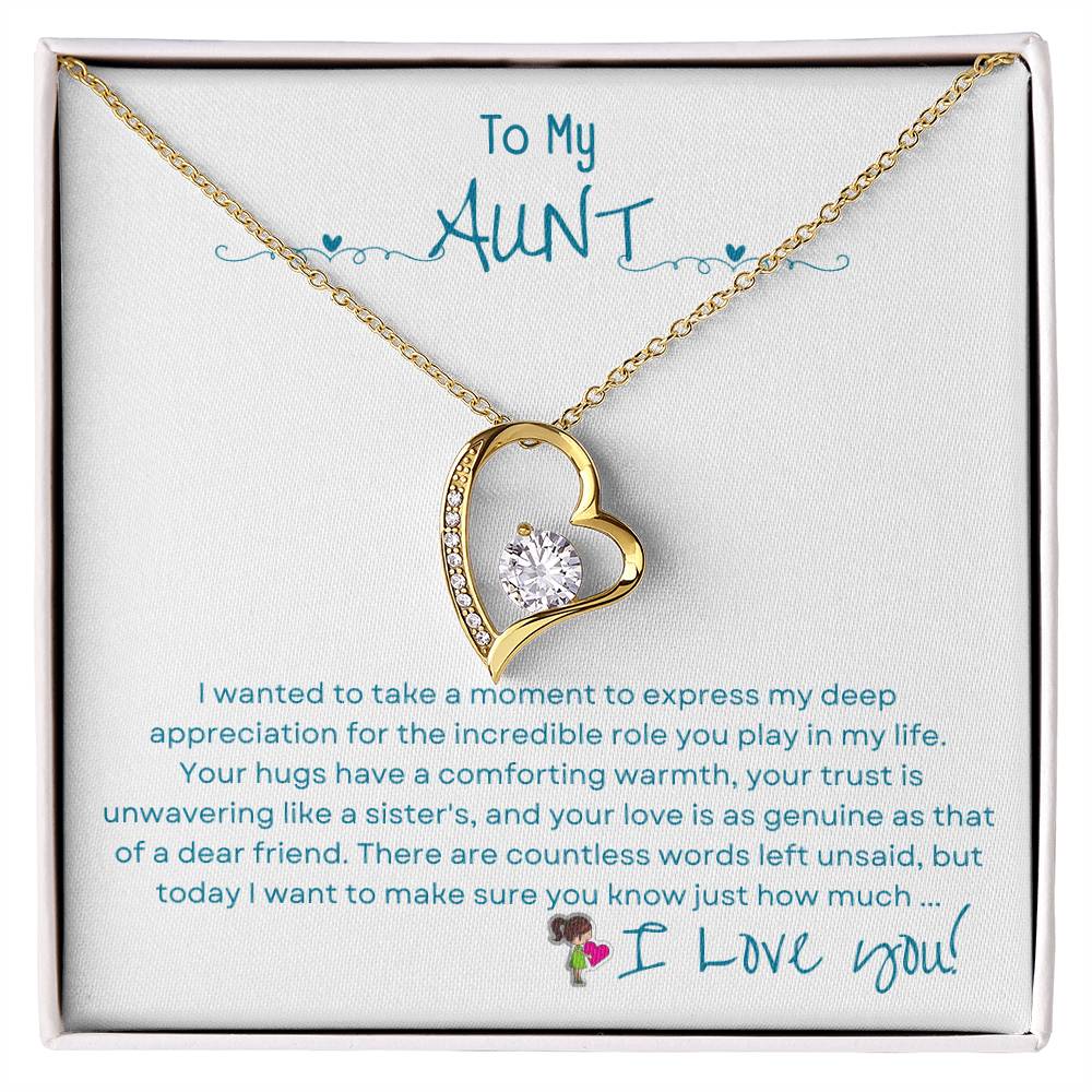 Mother's Day│ Forever Love Necklace│ Gift│ To my Aunt. - MyRoomyStuff