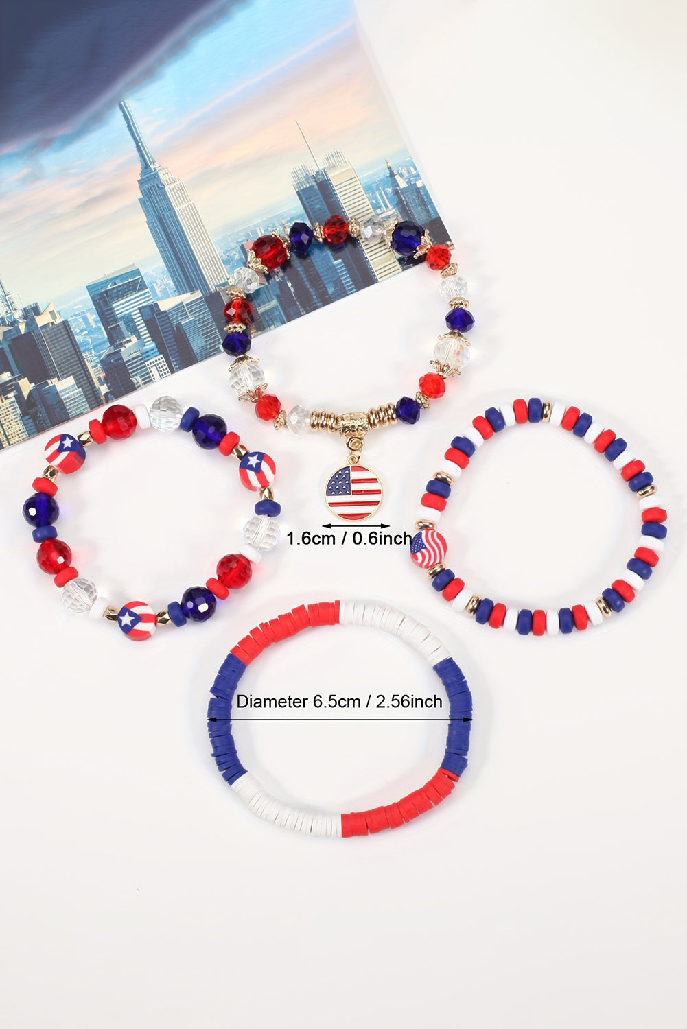 4th of July│ Red Patriotic│ Multi-Layer Bracelet - MyRoomyStuff