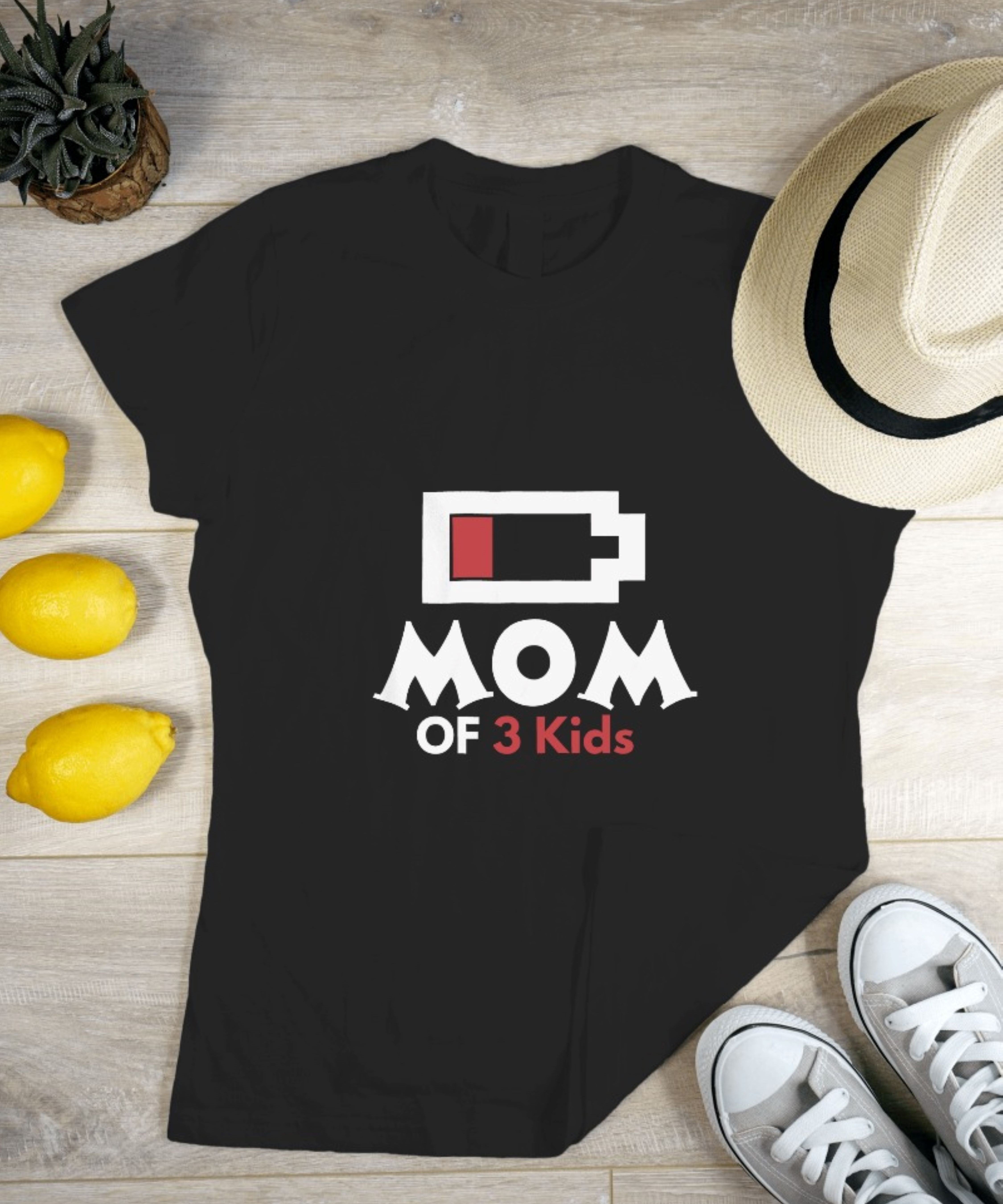 T-Shirt│ Low Battery│ Scoop Neck│Gift for Mom